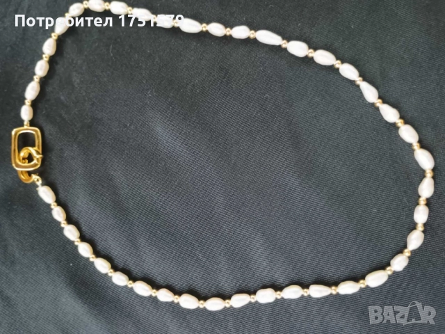 Ново колие с естествени перли, снимка 4 - Колиета, медальони, синджири - 52145544