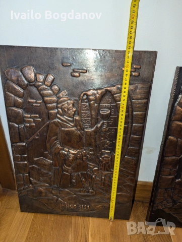 Два медни барелефа, снимка 5 - Антикварни и старинни предмети - 52503601