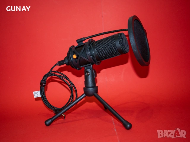 NOS 500 USB Кондензаторен Микрофон с Neumann капсула за студио подкаст и стрийминг, снимка 2 - Микрофони - 54270368