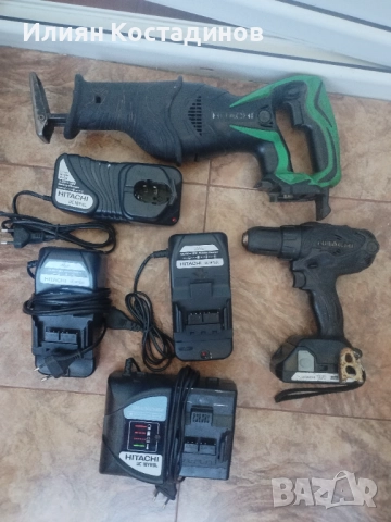 Hitachi 18 v, зарядни, трион и винтоверт