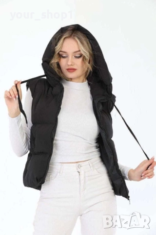 3 цвята дамска грейка черно сиво бежово , снимка 5 - Жилетки - 51509978