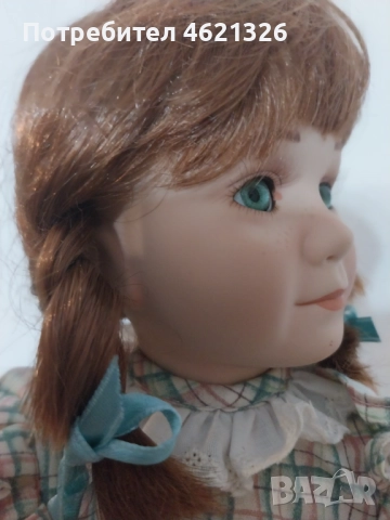 Винтидж порцеланова кукла Саманта от колекция Джордж, сертификат, снимка 14 - Декорация за дома - 52069302