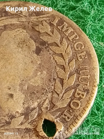 Сребърна монета 20 кройцера 1765г. Мария Терезия Австрия за КОЛЕКЦИЯ 52983, снимка 3 - Нумизматика и бонистика - 53094517