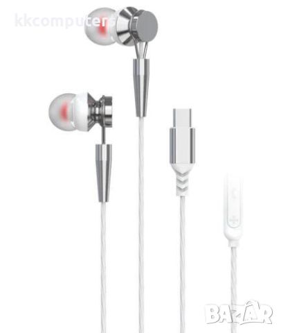 Handsfree Pavareal M10C-R Type-C /Бял/ Баркод : 2403135, снимка 1 - Слушалки, hands-free - 46409868