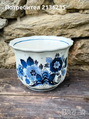 Порцеланови кашпи Делфт, снимка 7 - Антикварни и старинни предмети - 50049315