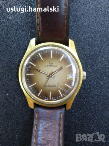 Швейцарски винтидж часовник Certina/позлата, снимка 2 - Антикварни и старинни предмети - 52788503