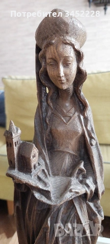 Дърворезба масив за ценители височина 50см , снимка 6 - Декорация за дома - 54237836