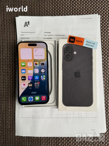 iPhone 16 Black❗️ Лизинг от 51лв/м❗️⚠️ 128GB черен, снимка 12 - Apple iPhone - 50939570