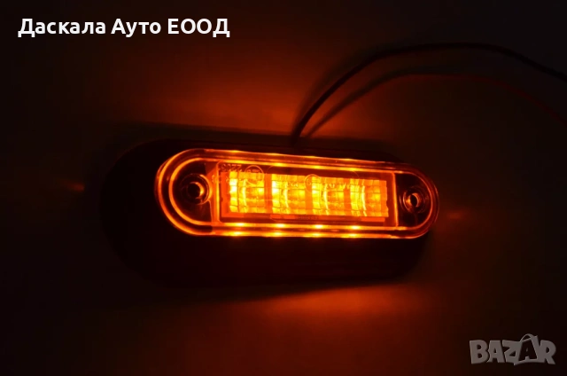 1бр. Лед LED габарити светлини 12-24V с подложка , 3 цвята, снимка 6 - Части - 53771422