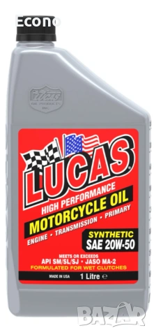 Висококачествено мотоциклетно масло 20W50 на Лукас Ойл