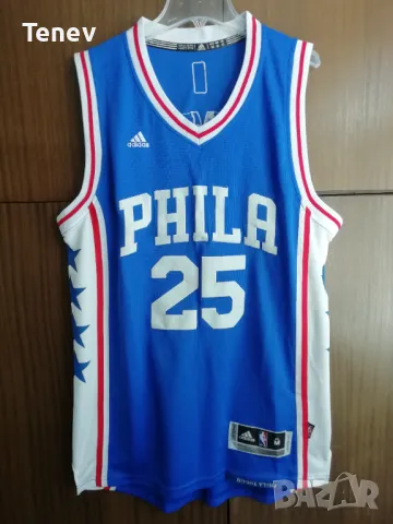 Philadelphia #25 Simmons Adidas оригинален потник Филаделфия NBA , снимка 2 - Тениски - 46820836