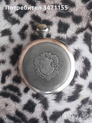 Сребърен джобен швейцарски часовник Омега, снимка 3 - Антикварни и старинни предмети - 53167428