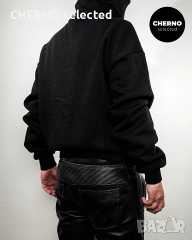 Мъжки суичър PROHIBITED Oversized Men’s Half-Zip Sweatshirt – размер L•XL – Нов без етикети, снимка 4 - Суичъри - 53840586