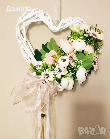Великденски и пролетни декорации -венци/панери, снимка 13 - Декорация за дома - 45150282