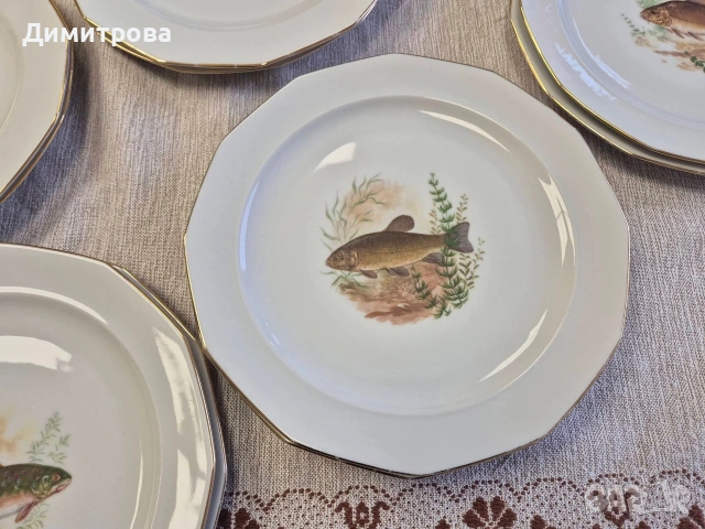 Сервиз риби, Bavaria , снимка 6 - Сервизи - 53955307