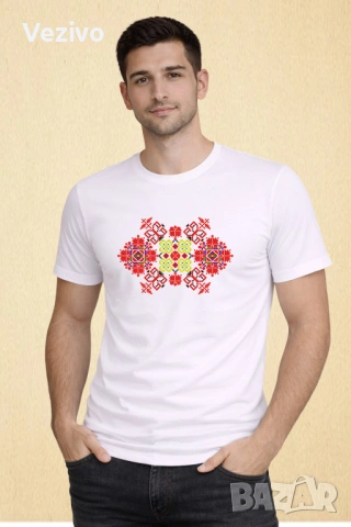 Пазителка – Защитна розета с ромбове, снимка 2 - Тениски - 54077427