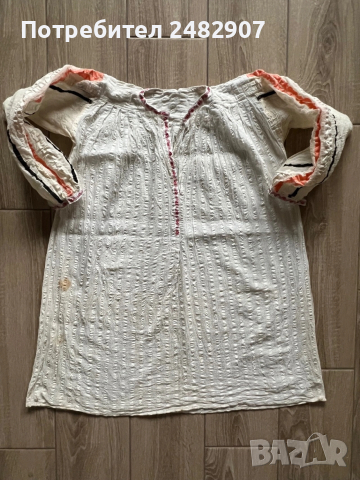 Стара дамска риза - част от народна носия, снимка 3 - Други - 53561637