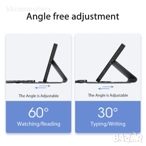 DUX DUCIS кожен калъф с Bluetooth клавиатура и тъчпад за Samsung Galaxy Tab A9 / A11, снимка 4 - Калъфи, кейсове - 53139603