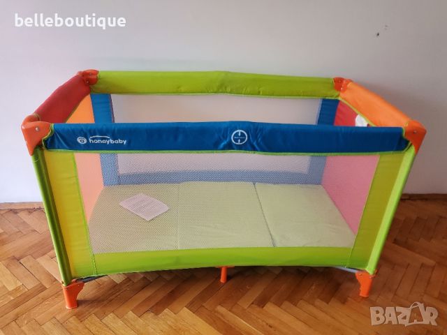 Многоцветна комфортна бебешка кошара легло за сън и игра, снимка 3 - Бебешки легла и матраци - 45083545