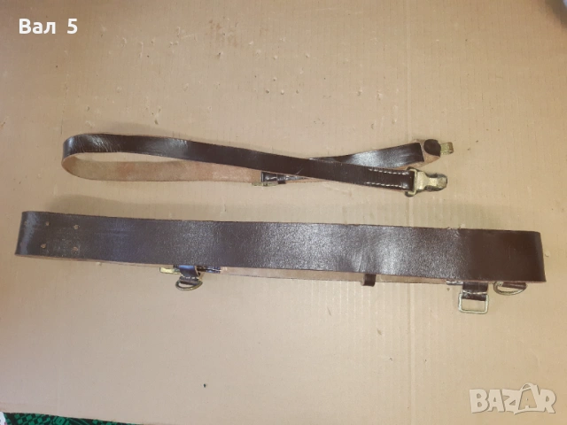 Стар военен строеви офицерски колан с портупей , униформа, снимка 3 - Антикварни и старинни предмети - 53621154