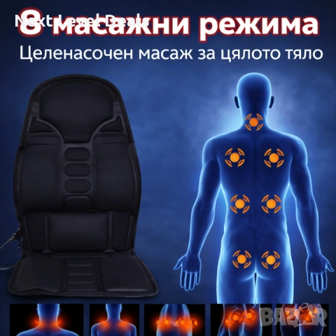 🔥 Масажна седалка с подгряване – комфорт и облекчение всеки ден, снимка 6 - Друга електроника - 53049262