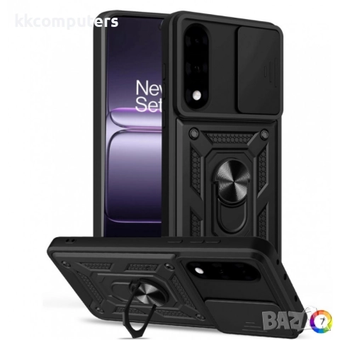 Калъф за OnePlus Nord 5 5G / OnePlus Ace 5 Ultra 5G с Плъзгащ Капак за Камера & Държач | Военна Защи, снимка 7 - Калъфи, кейсове - 51921402
