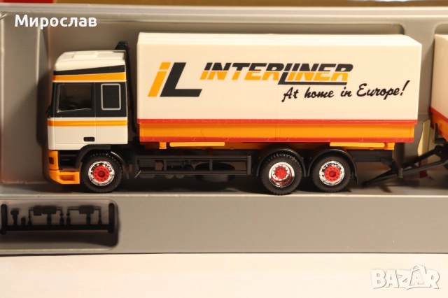 HERPA 1:87 H0 ДАФ DAF 95 TIR КАМИОН МОДЕЛ, снимка 3 - Колекции - 52966648