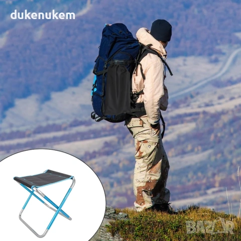 Сгъваемо къмпинг столче, леко и компактно, до 150 кг, снимка 7 - Къмпинг мебели - 53032707