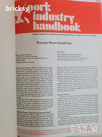 Англоезичен наръчник свинепроизводството Pork Industry handbook 1999, снимка 15 - Специализирана литература - 48988939