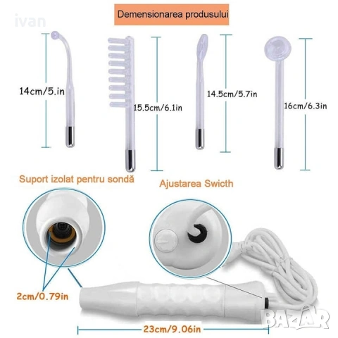 апарат дарсонвал - козметичен уред за озонотерапия , снимка 4 - Други - 53306068
