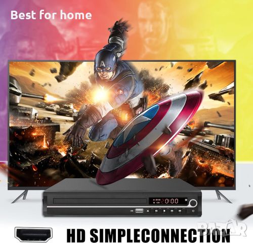 VATI DVD плейър HDMI, снимка 2 - Плейъри, домашно кино, прожектори - 46555136