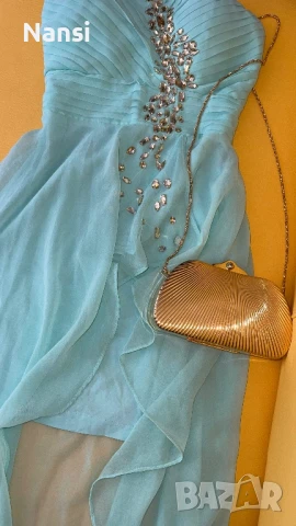 Уникална рокля с красиви камъни, снимка 7 - Рокли - 50956256