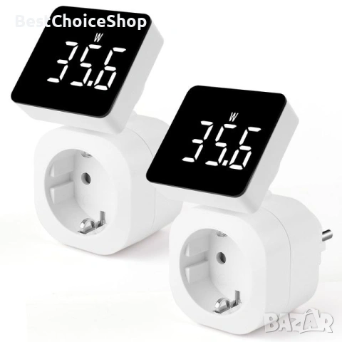 2бр. Електромер с LCD екран, 16A, 3680W