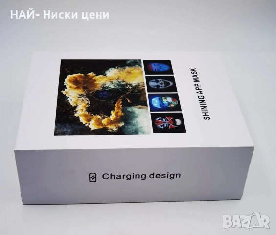 Светеща LED маска, цифрови светещи LED маски за Хелоуин, маскарад, рейв, DJ парти, снимка 6 - Друга електроника - 53893285