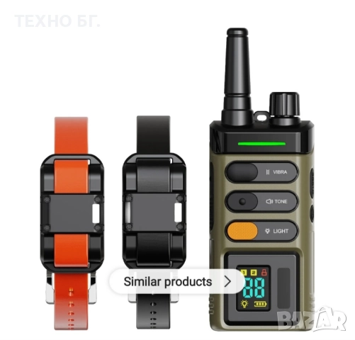 Електронен нашийник за куче професионален от висок клас с голям обхват ДО 2000 метра, снимка 2 - За кучета - 51374144