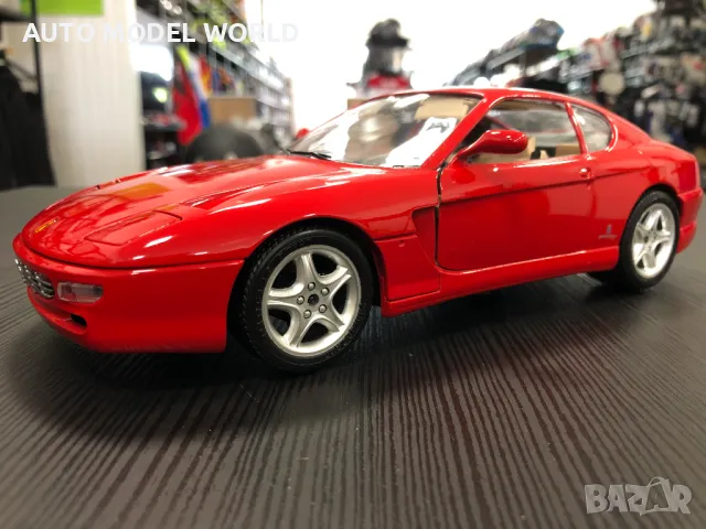 BBURAGO метална колекционерска количка FERARRI 456 GT 1:18 NEW, снимка 1 - Колекции - 47145864