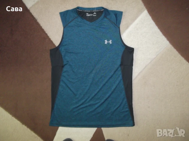 Потници NIKE ,UNDER ARMOUR  мъжки,С-М  /червен и чернозелен/ , снимка 10 - Спортни дрехи, екипи - 26339230