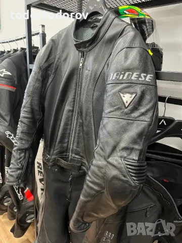 Кожен мото екип DAINESE D-TEC,размер 56-XL ,2части , протектори, снимка 3 - Аксесоари и консумативи - 49170567