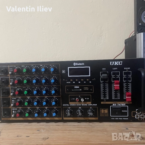 Домашен караоке усилвател с Bluetooth, снимка 3 - Ресийвъри, усилватели, смесителни пултове - 52455589