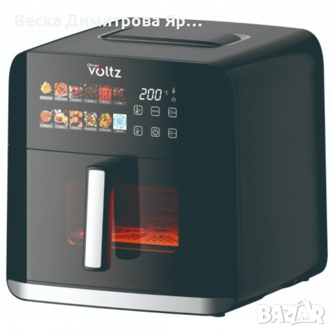 Еърфрайър Oliver Voltz OV51980CF, 1800W, 8 литра, Двоен нагревател, 12 Програми, LED дисплей , снимка 3 - Друга електроника - 54055509