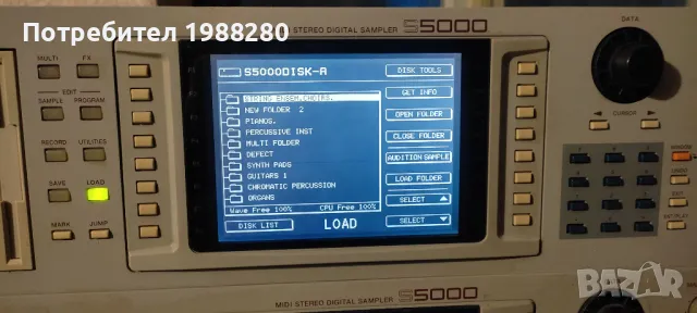 Akai S5000 sampler (самплер), снимка 3 - Синтезатори - 47201036