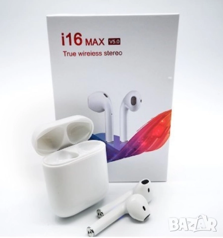 Безжични слушалки с управление на всички функции чрез докосване i16 Max TWS EP40, снимка 8 - Слушалки и портативни колонки - 52125505