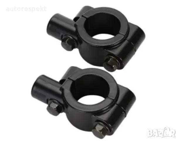 Стойка конзола за огледалото на мотоциклет - 10мм черен 2бр/к-т, снимка 5 - Аксесоари и консумативи - 49616590