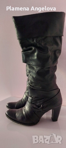 Гръцки кожени ботуши на висок ток, снимка 7 - Детски боти и ботуши - 52351346