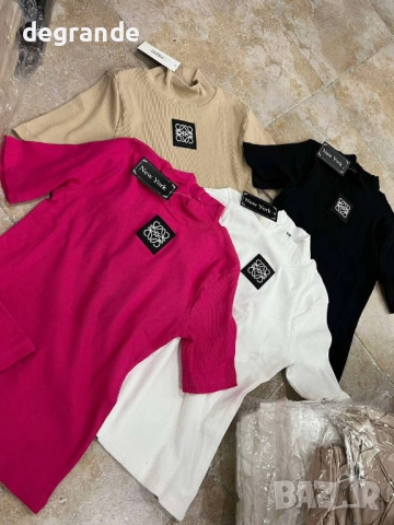 Дамска блуза Laowe рипс материя