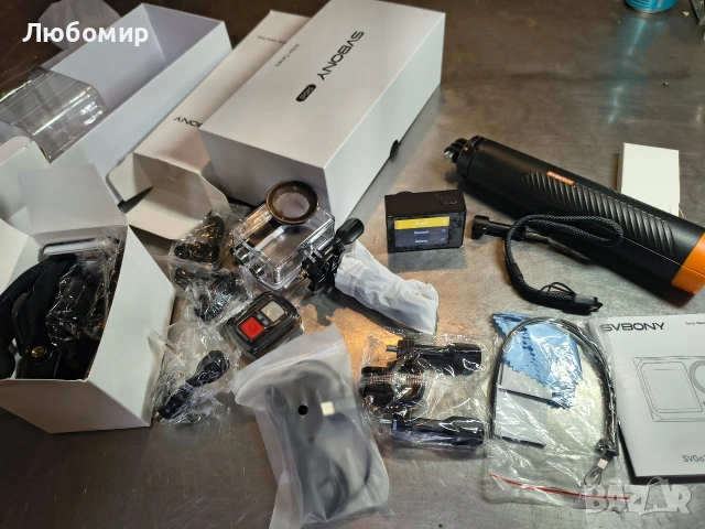 SVBONY SVGo2 4K30FPS Подводна камера, EIS 2.0 Двоен сензорен екран Водоустойчива камера , снимка 4 - Камери - 53214763