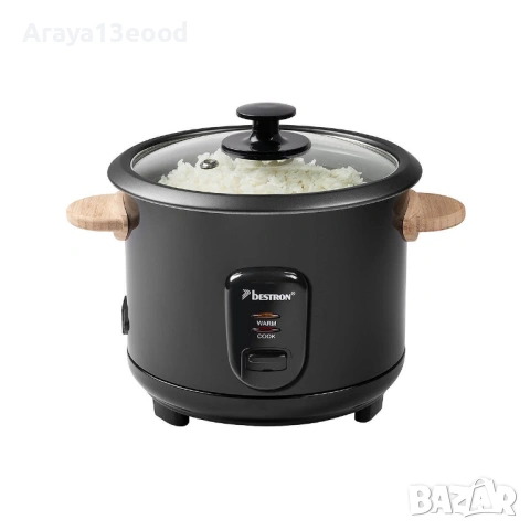 Bestron ARC100BW Уред за приготвяне на ориз и зеленчуци 1 L 400 W, черен