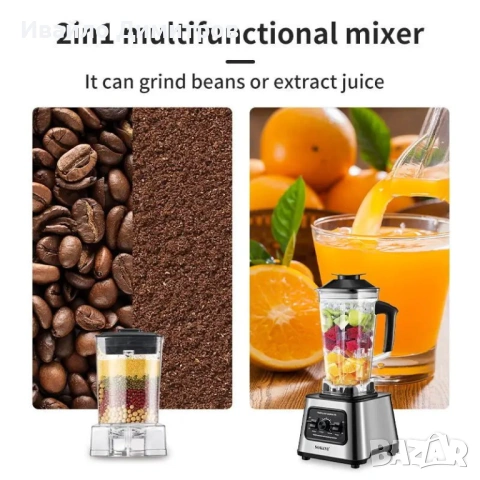 Мултифункционален кухненски блендер Sokany SK-999 – 6000W, снимка 5 - Други стоки за дома - 54215776