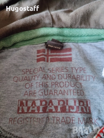 Оригинално Napapijri Hoodie суитчър качулка горнище худи М, снимка 6 - Спортни дрехи, екипи - 52084762