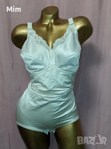 L/XL 100 C/D Бяло еластично боди 